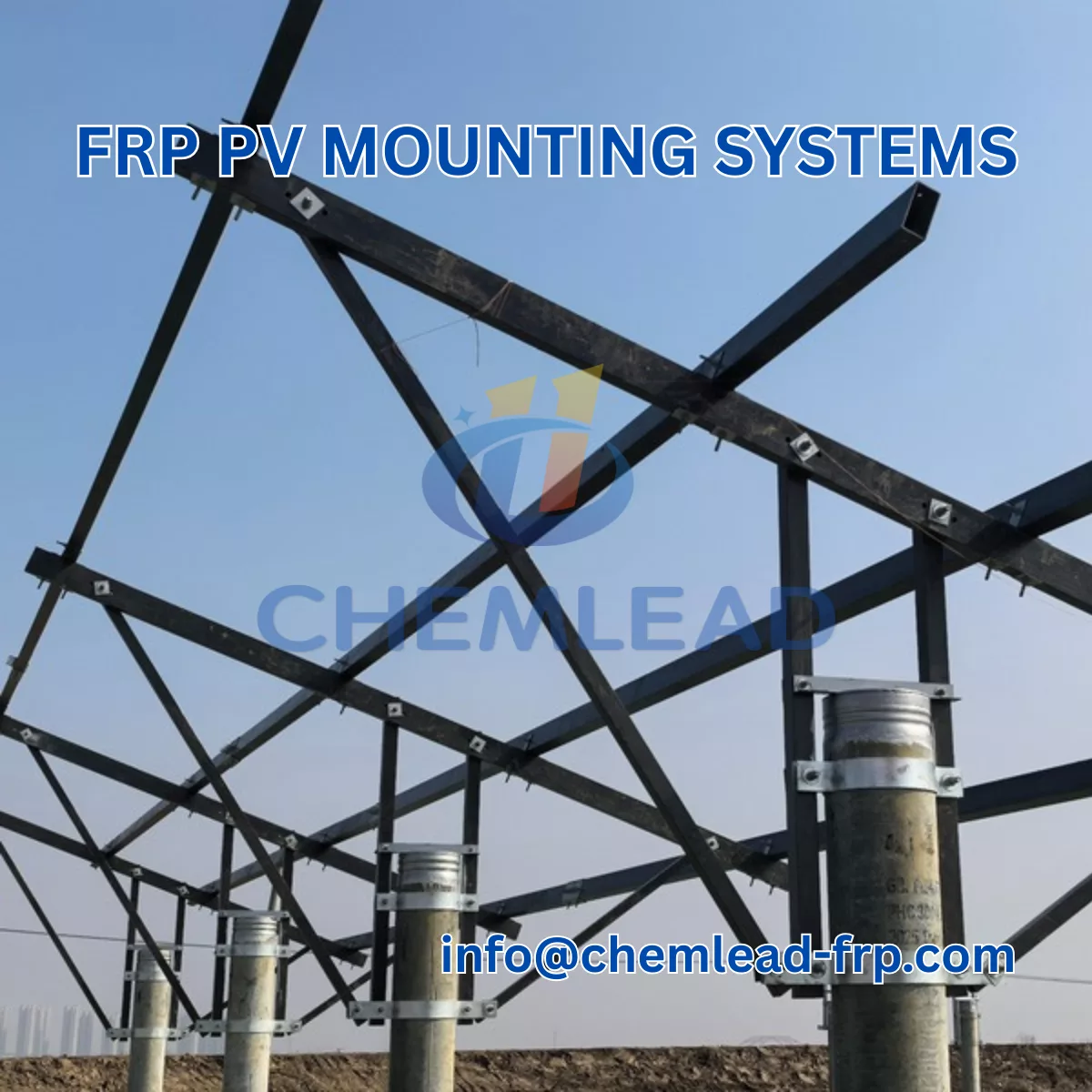 FRP PV Mounting Systems with Concrete Pile Foundations for Water-Area Solar Projects